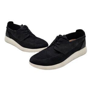 Sperry Coastal Plushwave Womens Black Leather Lace Up Boat Shoe Sneaker Size 11